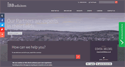 Desktop Screenshot of ibblaw.co.uk